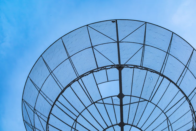 A Huge Satellite Antenna